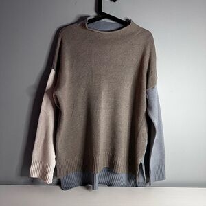 BENEDETTA.B - Women’s, Merino Wool Mix, Colour Block, Sweater, Italy 🇮🇹 XL